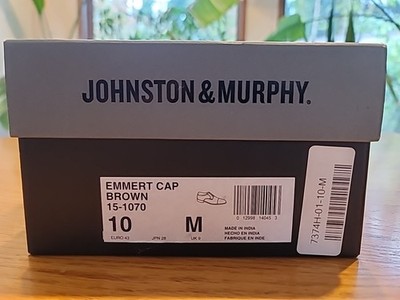JOHNSON & MURPHY (EMMERT CAP) Johnston murphy emmert cap toe black calfskin deerskin +  main image 2