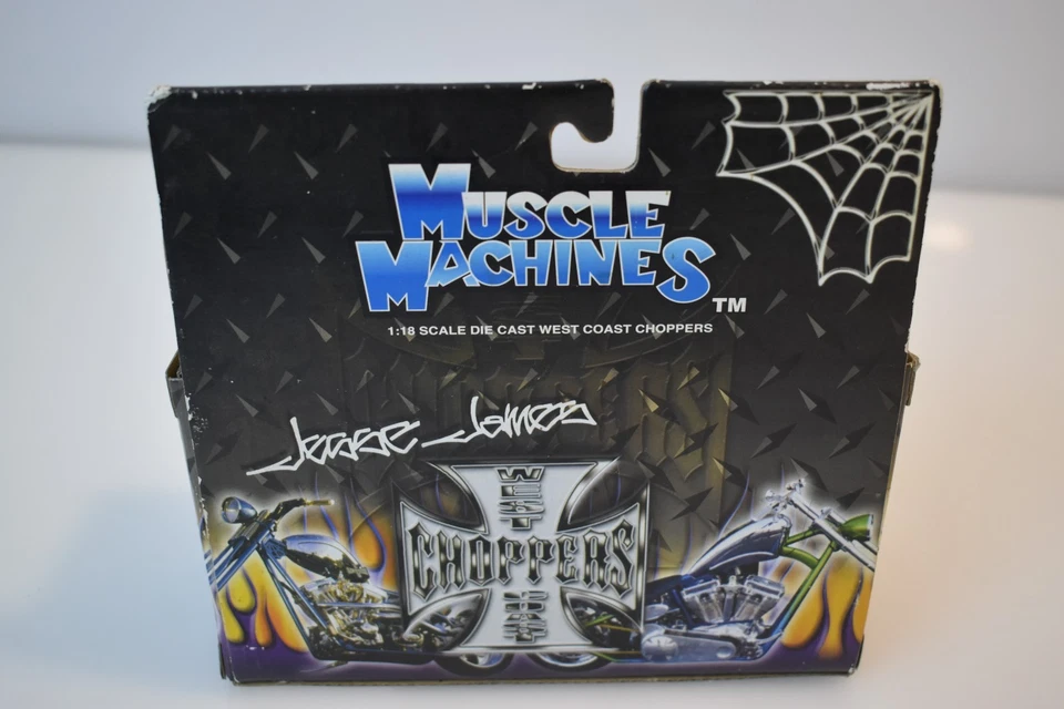 Jesse James West Coast Choppers Cherry CFL Black 1:18 Scale Diecast New - Image 4 of 4