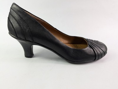Eurosoft by Sofft schwarze Lederschuhe mit mittelhohem Absatz UK 7