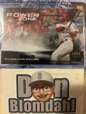 2019 Stadium Club POWER ZONE PZ-17 Phillies Rhys Hoskins BLACK PARALLEL 34/99