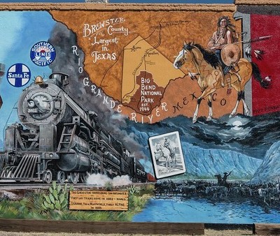 Alpine Texas 2014 Stylle Read Mural Big Bend National Park Texas History