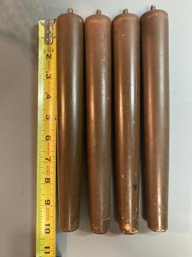 Replacement Furniture Legs 4 VTG Mid Century Modern MCM Wood Tapering9.5