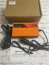 Propart 48 Volt 15 Amp Smart Charger For Golf Cart 3 Pin Round Plug Connection