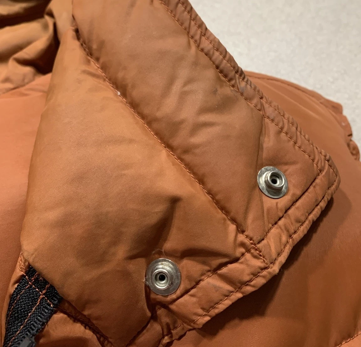Vintage Frostline Kit Mens Large Burnt Orange Nylon Puffer Down Vest Rancher image 15