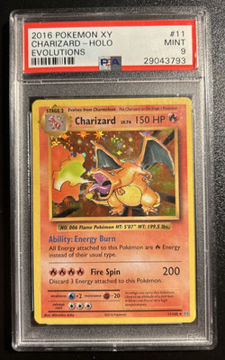 Pokemon Charizard Englisch 11/108 XY Evolutions HOLO PSA 9 MINT