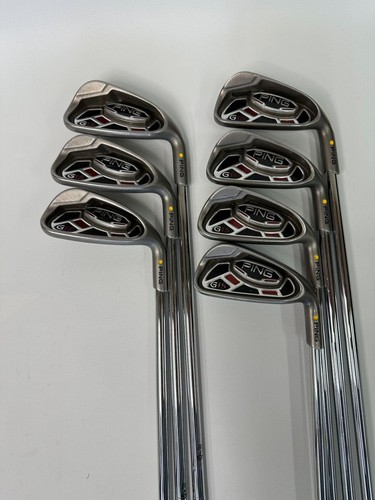 USED RH Ping G15 4-PW Yellow Dot Regular Flex Ping AWT Steel Shaft - Picture 2 of 5