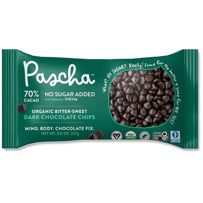 Organic Bitter-Sweet Dark Chocolate Chips, 70% Cacao, 8 oz (227 g)