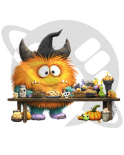 Sublimation Treat Monster Ready To Press Heat Transfer