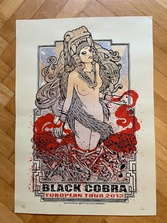 Artprint Siebdruck Black Cobra 2013 Malleus Nummeriert Und Signiert