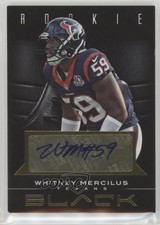 2012 Panini Black Rookie Gold Signatures 80/99 Whitney Mercilus #199 Auto 0af