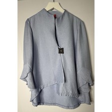 IC by Connie K Ribbed Jacket Cardigan Sz L Bl...