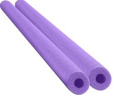 Floating Pool Noodles 2-Pack, Thick Foam Tubes for Swimming, 52 Long