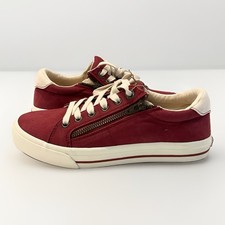 Taos Z Soul Women's Dark Red Crimson/Ecru Sneakers Size 8 NWT