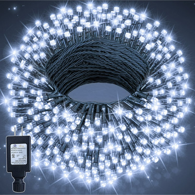  Ollny 66Ft 200 LED In/Out Christmas String Lights, 8 Lighting & 3 Timing Modes