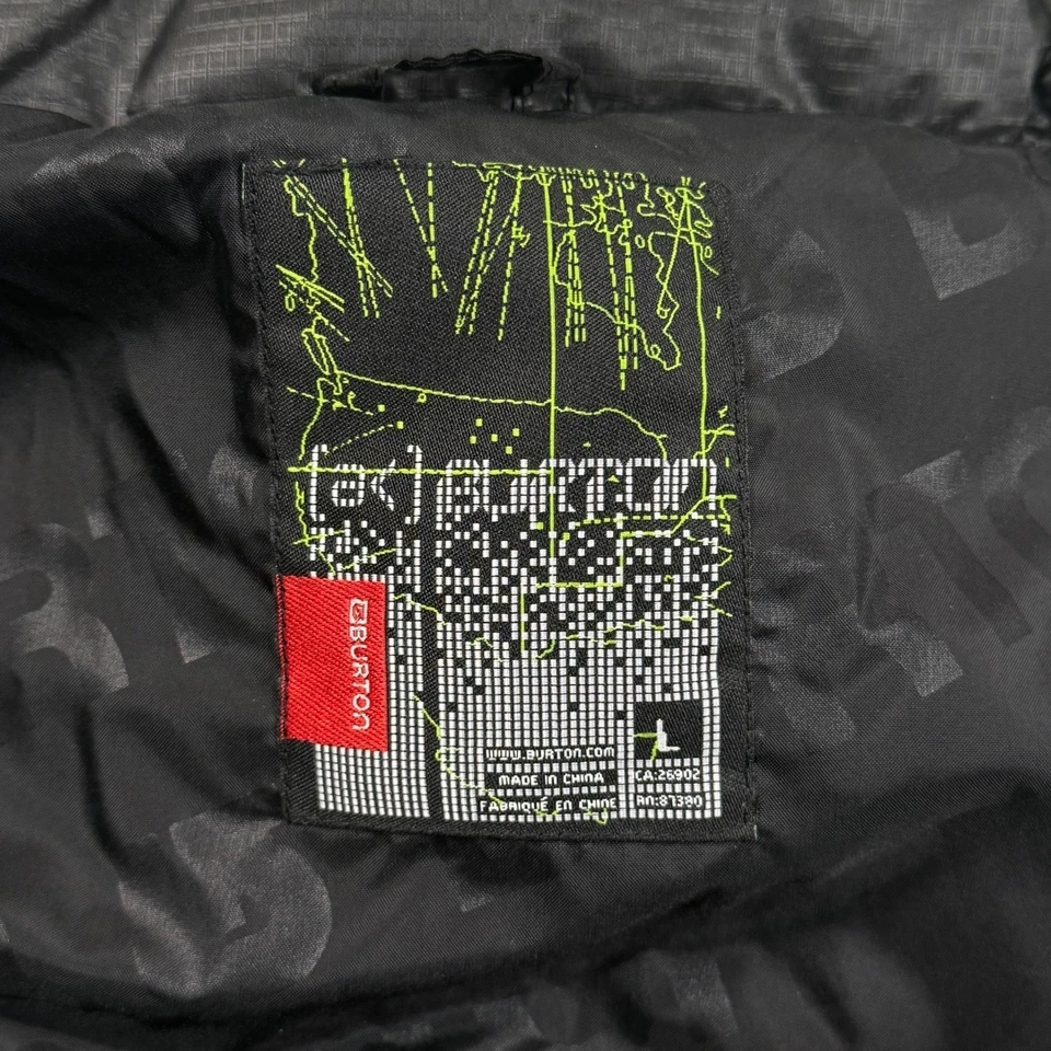 Burton AK Down Vest Mens Large True Black Puffer Lightweight Outerwear Winter - Image 4 of 4