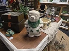 Vintage MCM 1940s-  SHAWNEE POTTERY SMILEY Pig Shamrock Cookie Jar