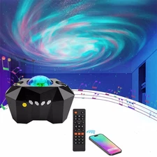Star Projector with Bluetooth Speaker and Remote, Northern Lights Aurora Project