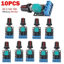 10PCS 10A PWM 5/9/16V DC Motor Speed Control Governor Speed Regulator Module