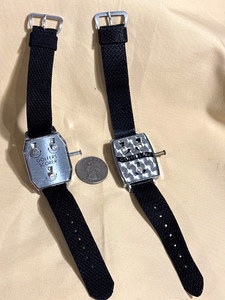 TWO Vtg Golfer's Scorer Wrist Band Stroke Counters 2 Different Styles A+