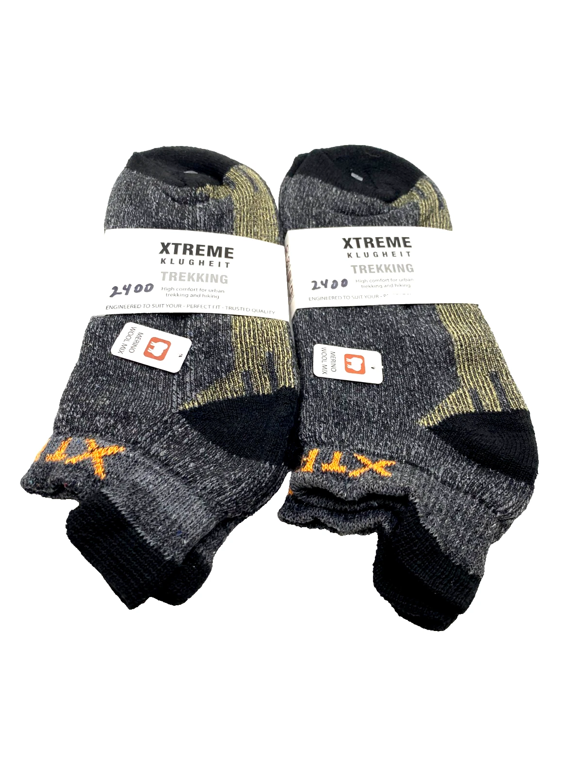 Xtreme Wool Blend Socks Men's Size 10-13 Multicolor Low Rise Trekking Hiking NWT