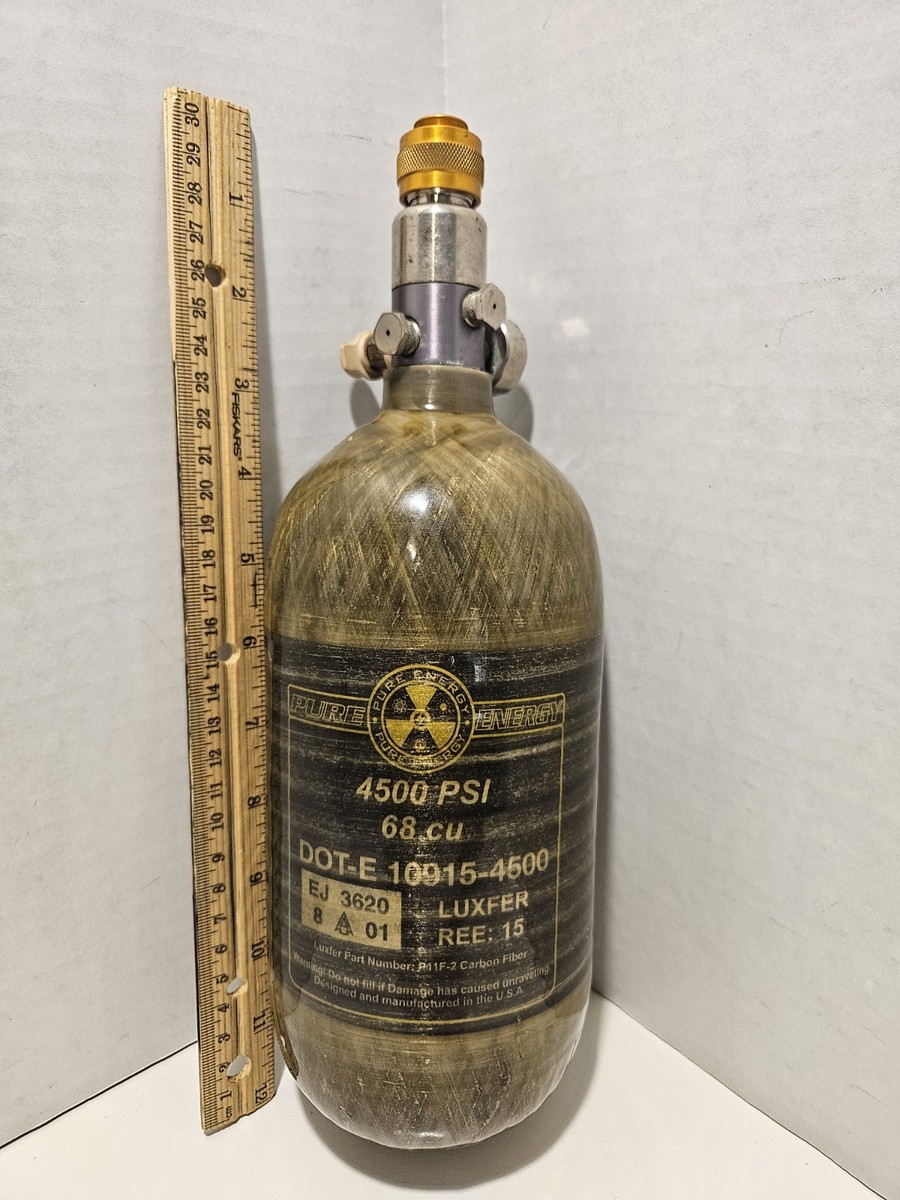 TUXING Réservoir HPA en Fibre de Carbone - 68Ci/4500Psi Lite, Bouteille de gaz, Chasse au Paintball pour Fusil à air comprimé PCP Daystate et Filetage FX M18 * 1.5 TUXING Réservoir HPA en Fibre de Carbone - 68Ci/4500Psi Lite, Bouteille de gaz, Chasse au Paintball pour Fusil à air comprimé PCP Daystate et Filetage FX M18 * 1.5
