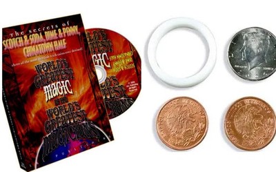 Real US Half Scotch and Soda-plus DVD Of Coin Magic Tricks - ExtraCentavo
