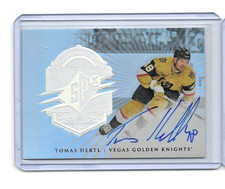2024-25 Upper Deck SPX Tomas Hertl Finite Silver Spectrum ON CARD Auto 13/49 F-8