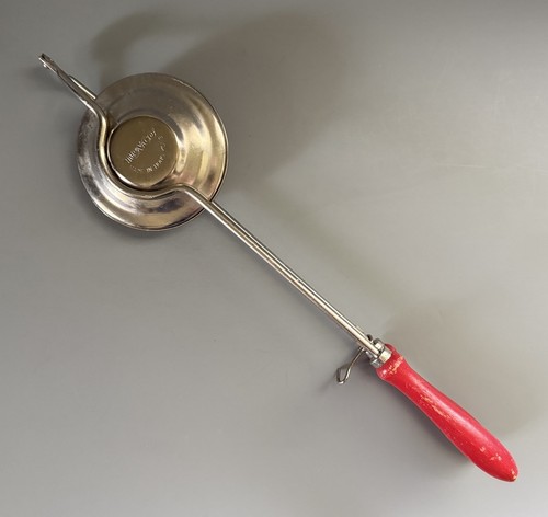 Vintage Nevco Sandwich Toaster Maker Pie Iron Red Handle 16” Long Hong Kong