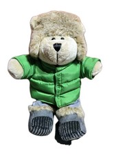 Starbucks 104th Edition Bearista Bear Plush Toy 2011 Green Puffer Jacket