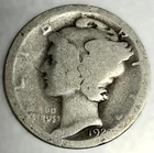 1920-P Mercury Dime 10c Circulated Condition 90% Silver US Coin - 3995