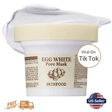 [SKINFOOD] Egg White Pore Mask 120g (4.23 Fl Oz), Clay Mask Pore Tightening Exfo
