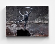 BANKSY Ukraine Borodyanka Street Art Leinwandbild Graffiti Bilder Leinwand Bild