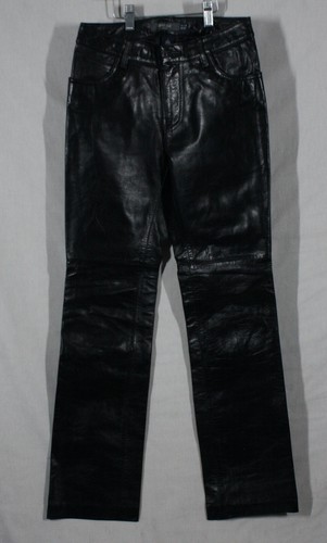 GAP WOMENS LEATHER LINED BOOT CUT BLACK 