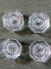 Vintage Glass Open Salt Cellars Individual Salt Dip Dishes 1.5” Set of 4