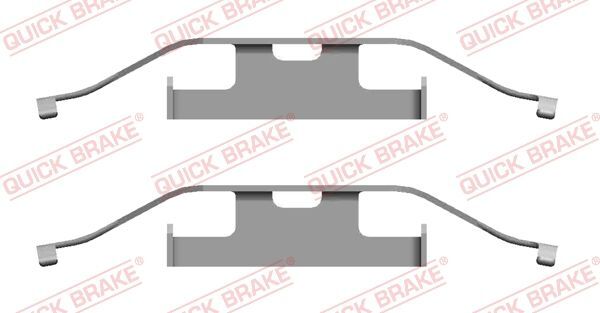 Quick Brake 109-1682 ZubehöRsatz, Scheibenbremsbelag FüR VW-image