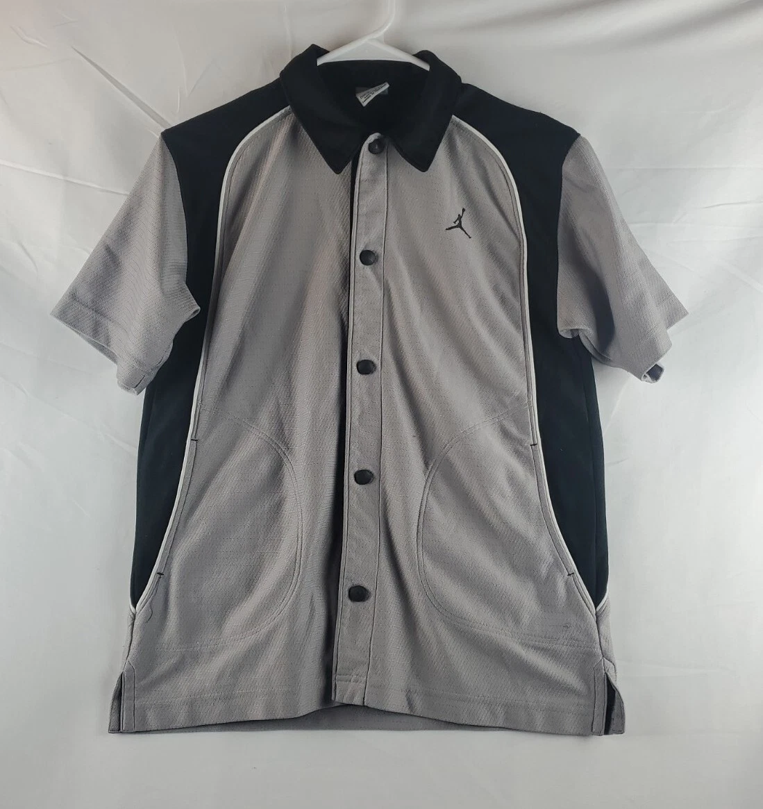 jordan button up jersey