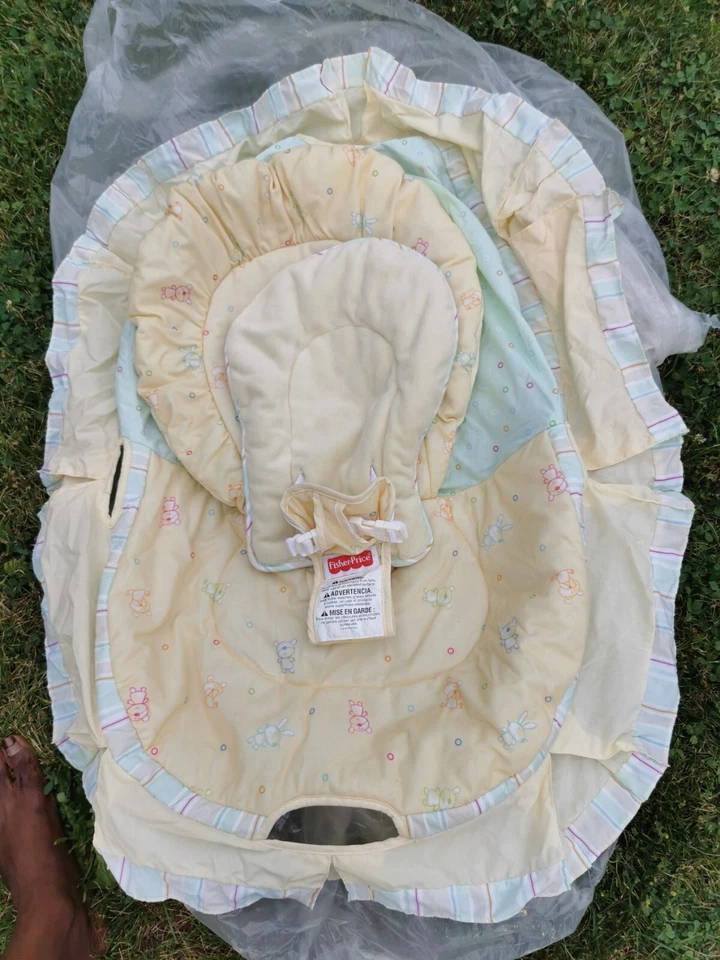 Capa de substituição vintage descontinuada Fisher Price bebê swing somente  - Imagem 3 de 4