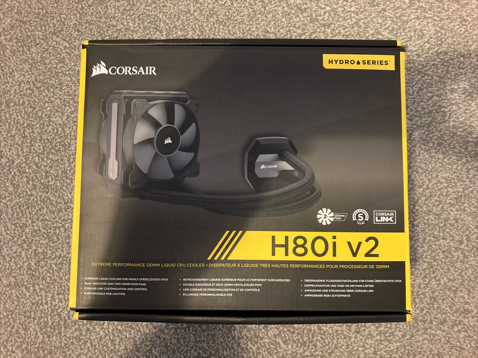 Hydro Series™ H80i v2 High Performance Liquid CPU Cooler eBay