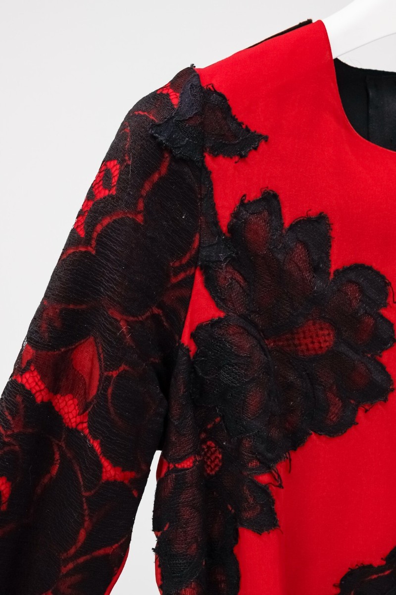 lanvin red lace dress If you didn't instantly do the gasp when you saw the back of the Spring  1984 Lanvin dress .  Jules Francois-Crahay had headed the Lanvin label  since 1964 and the Spring