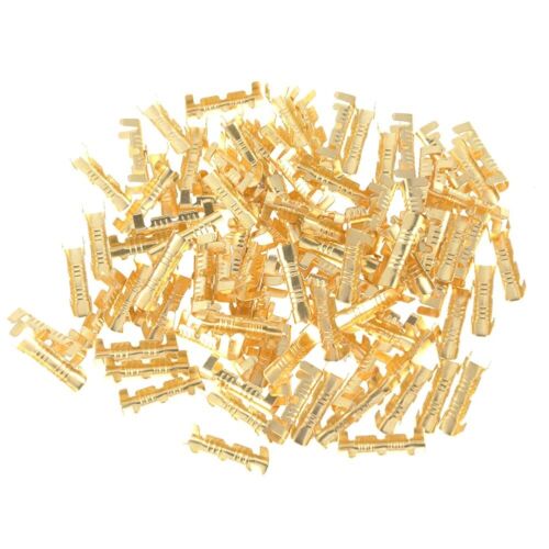 200Pcs U-shaped Brass Copper 0.5-1.5mm² Crimp Electrical Connector Wire Terminal - Picture 9 of 12