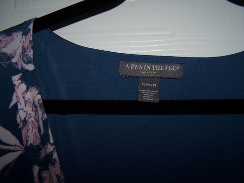 A Pea In The Pod Floral Maternity Wrap Dress Size M - Picture 2 of 6