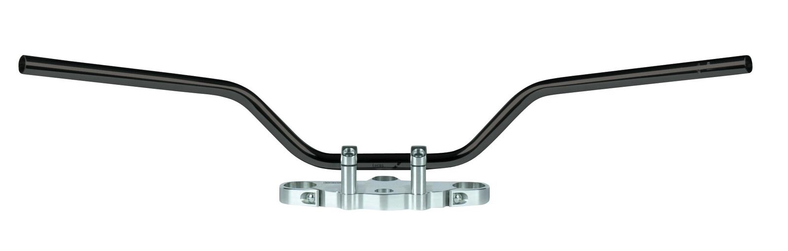 Guidon en acier 22mm Classic High noir pour moto custom et roadster