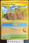 Carte Pokemon TERRAIN DE PLAGE 263/182 GOLD EV4 Ecarlate et Violet PAR FR NEUF