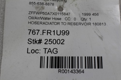 Ferrari 456 M, Bomba de aceite a manguera de radiador, usado, P/N 157387 sc 180813 - Imagen 6 de 6