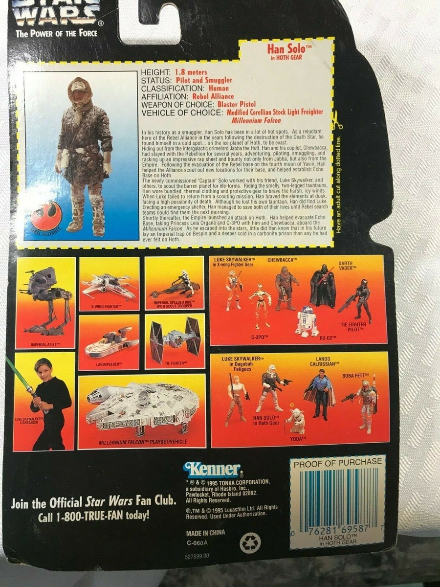 1995 Star Wars Han Solo フィギュア Kenner 1995 Star Wars Han Solo Figure in Hoth Gear | eBay
