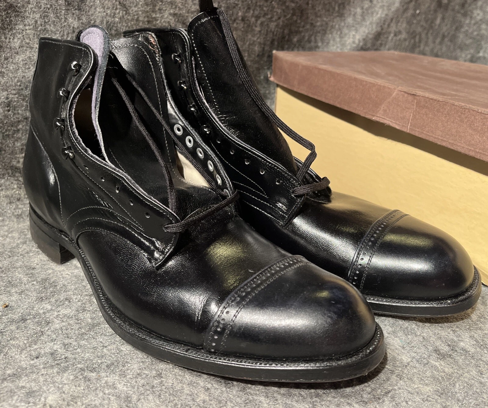 Bottes habillées classiques homme Foot So Port Supreme taille US 10 AAA S60 cuir noir