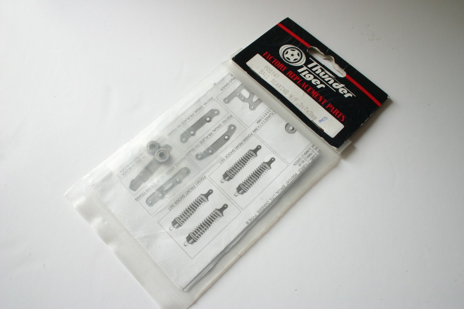 Thunder Tiger Flanged 3 x 7 x 3mm Ball Bearings (2) - PD0141