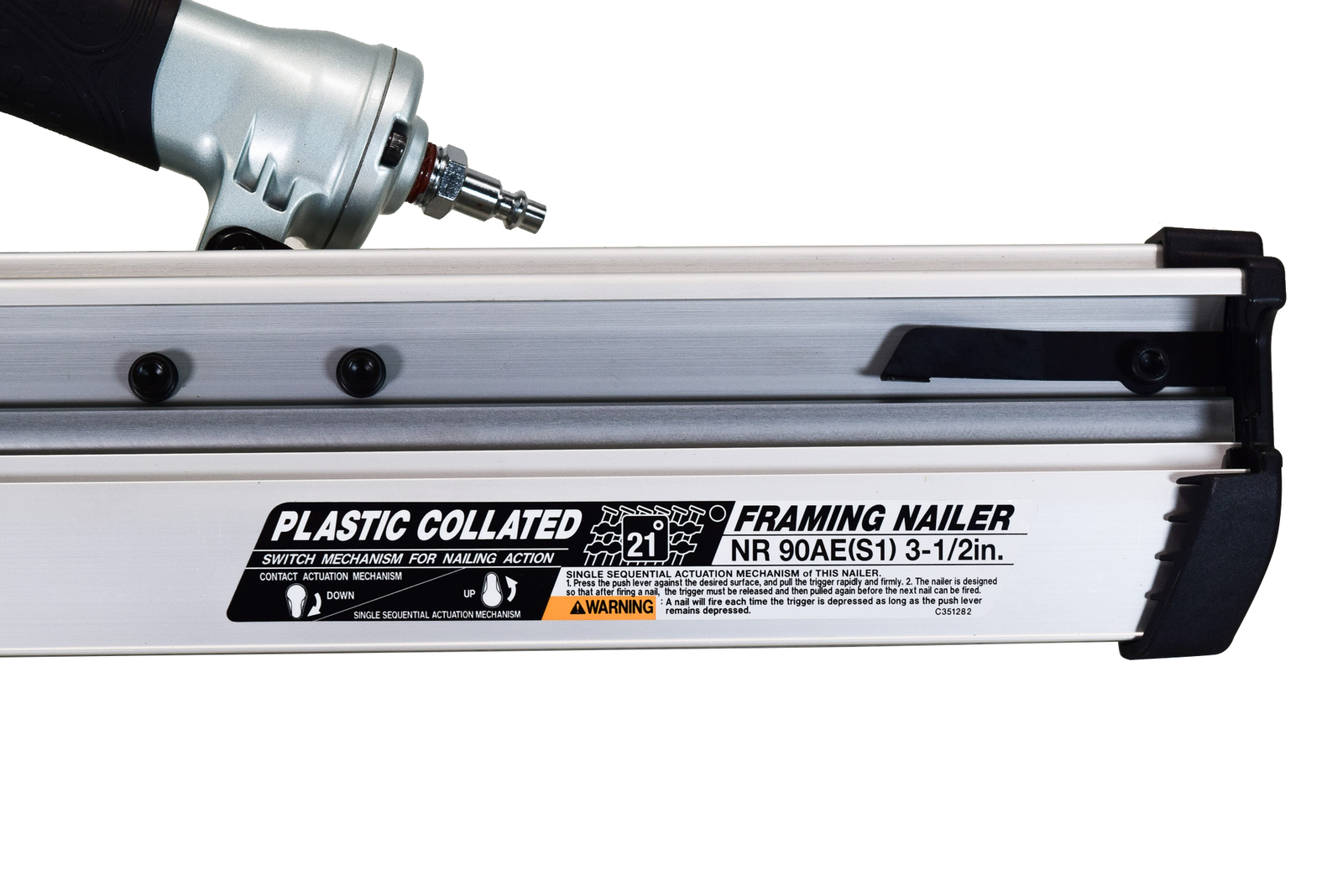 Metabo HPT NR90AES1M 3.5" 21 Degree Plastic Collated Pneumatic Framing