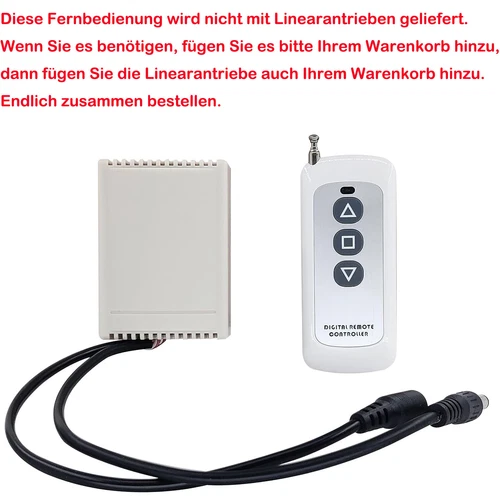 12V 700N 15mm / s Elektryczny napęd liniowy Siłownik liniowy Silnik liniowy 50-1300mm - Zdjęcie 25 z 47