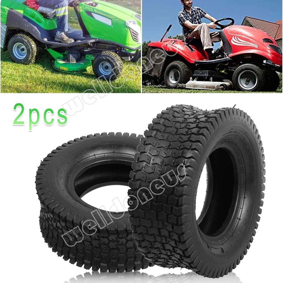 2x 13x5.00-6 Reifen 2x Schlauch für 13x5-6 Kinderquad Schneeräumer Aufsitzmäher - Bild 2 von 4